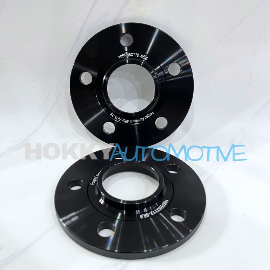 spacer nok mercy BMW pcd 5 x 112 tebal 10mm bahan alloy black premium / wheel spacer mercy bmw 5 x 1