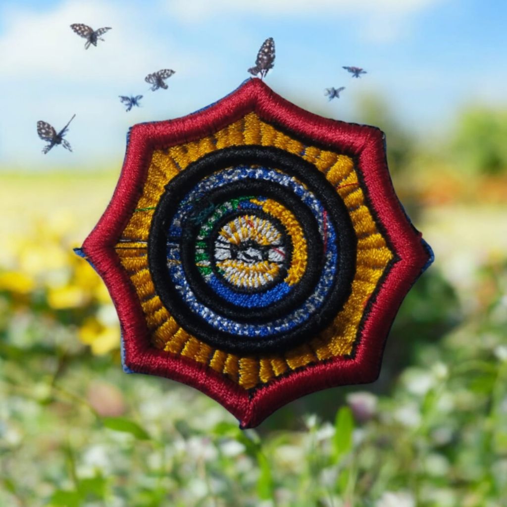 bordir timbul roda binmas polri