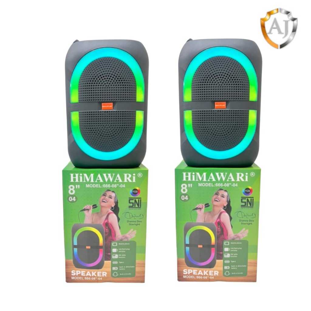 HIMAWARI speaker bluetooth portable mic 666-8" 04 SNI