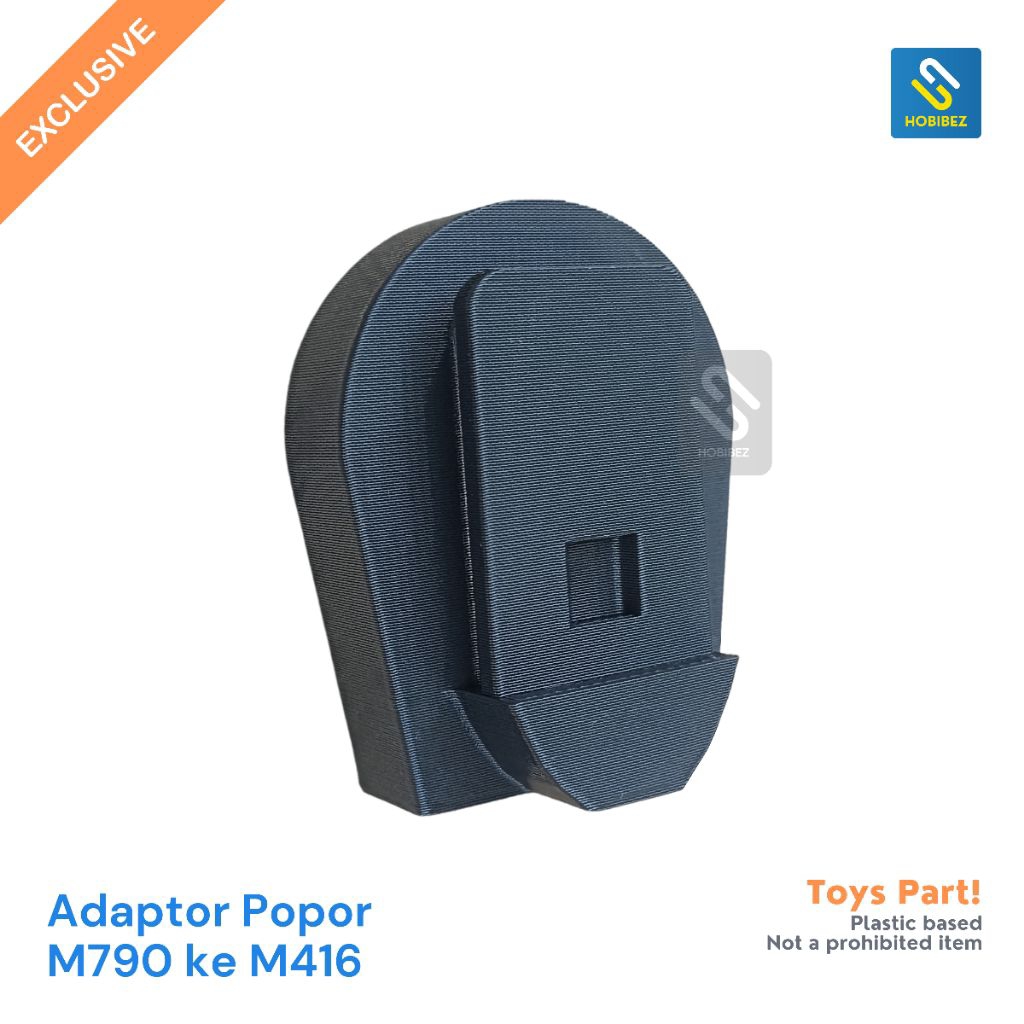 Replika Adaptor Stock M790 ke M416 Kesenian Mainan 3D Plastik