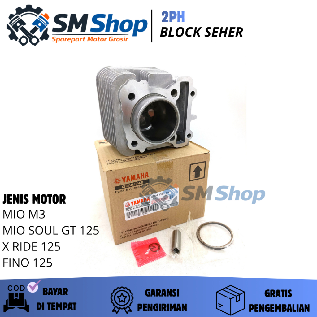 2PH BLOCK SEHER YAMAHA MIO M3 / BORING BLOK SEHER MOTOR MIO SOUL / BLOK SILINDER X-RIDE / BLOK MESIN