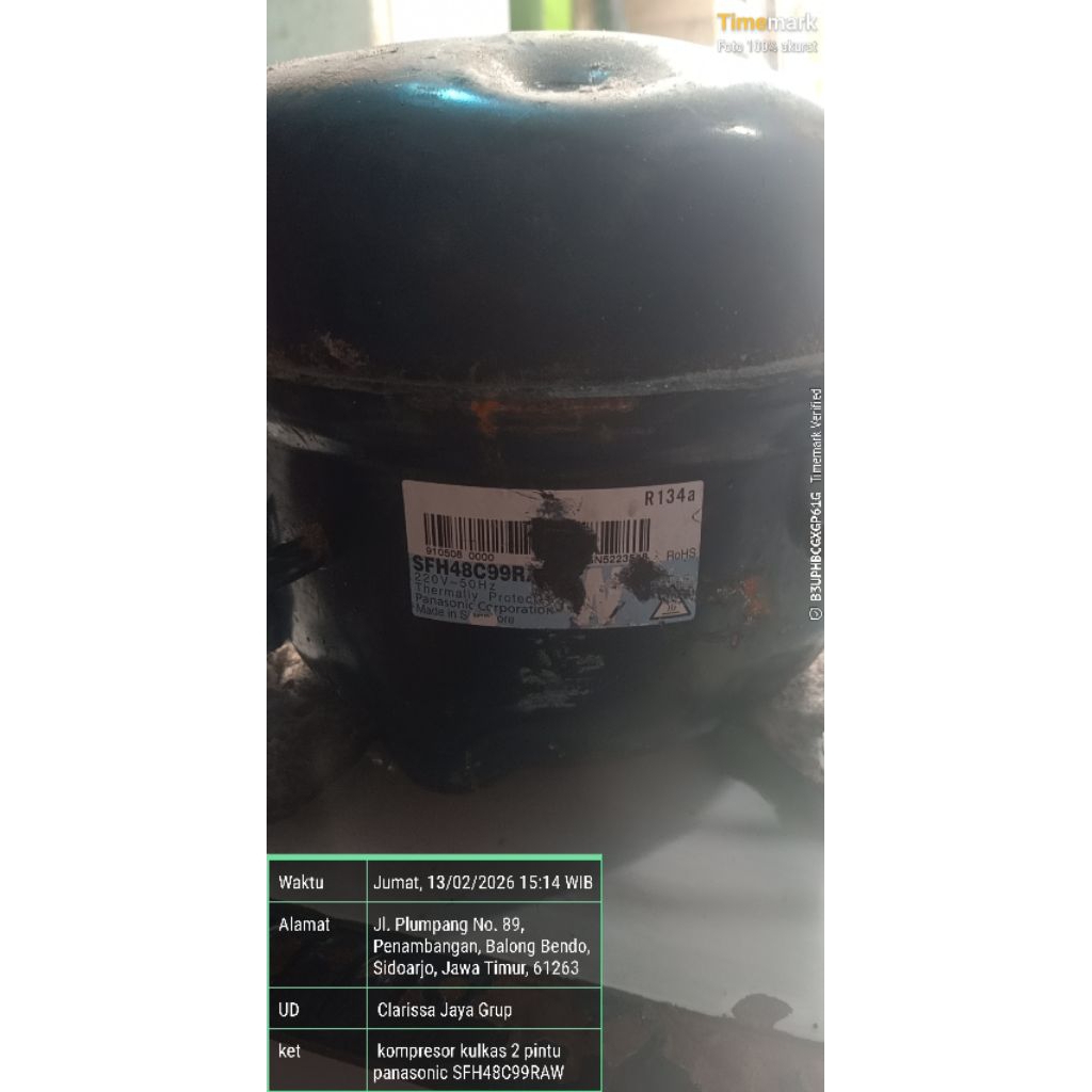 kompresor kulkas 2 pintu panasonic SFH48C99RAW