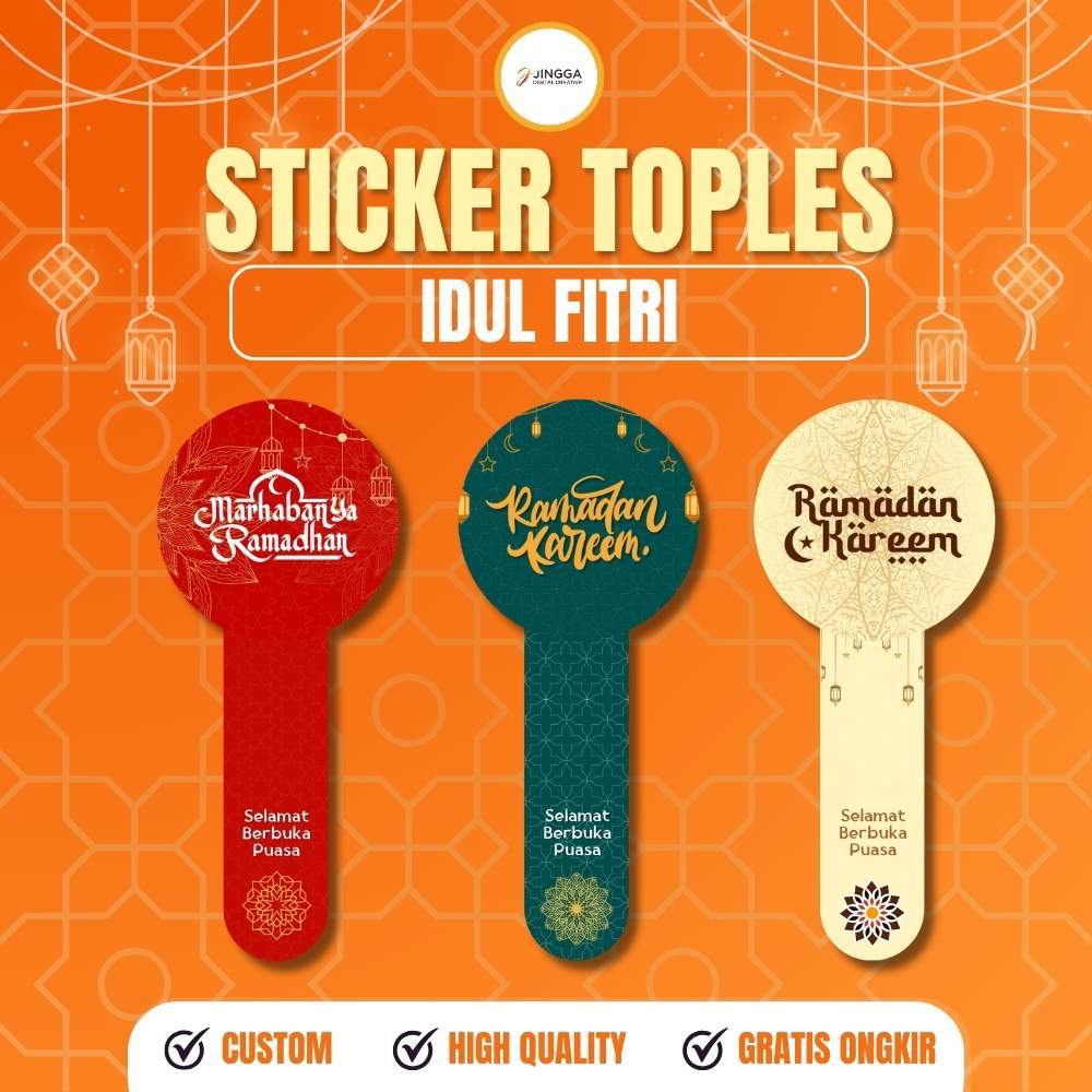 [15 PCS] Stiker Segel Kue Lebaran | Stiker Segel Lebaran | Stiker Makanan Ramadhan | Hampers Puasa |