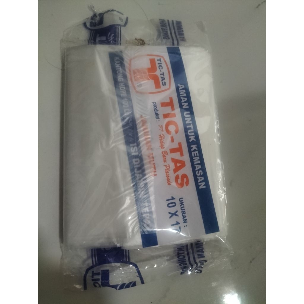 Kantong Plastik HDPE TicTas 100pcs - Aman untuk Makanan Panas, Tahan Panas, Transparan