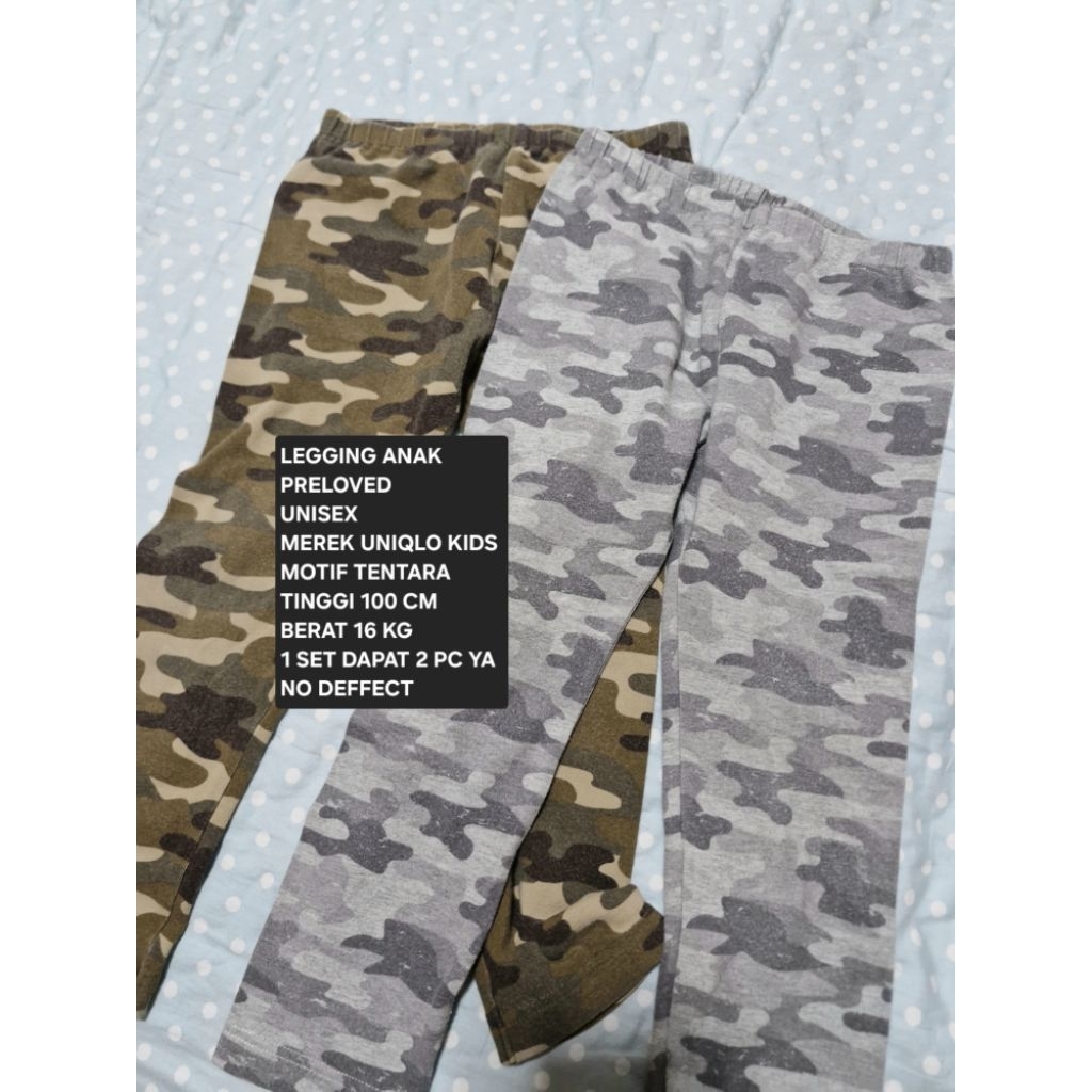 LEGGING  UNISEX UNIQLO PRELOVED NOTIF TENTARA