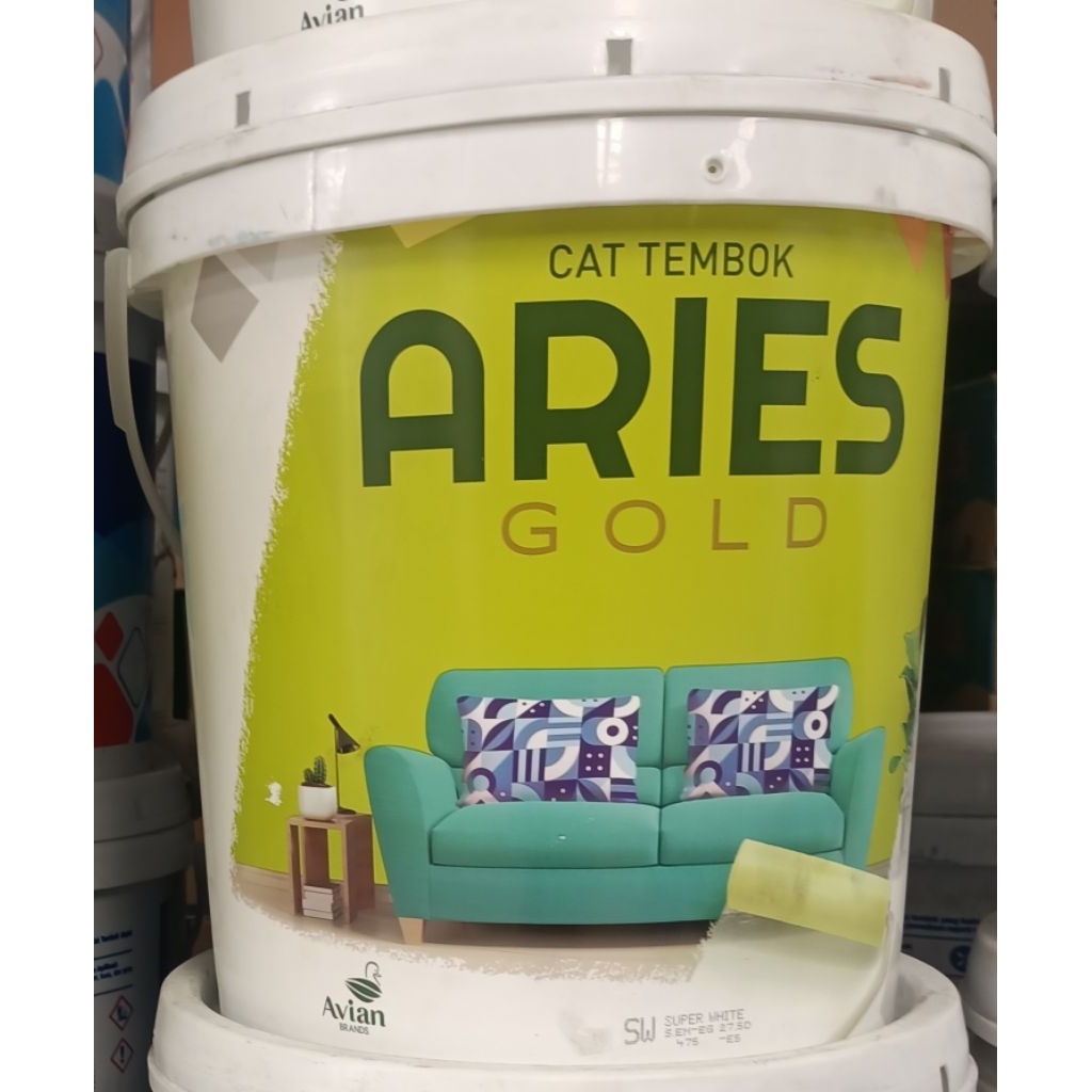 Cat Tembok Aries Gold 18 Kg