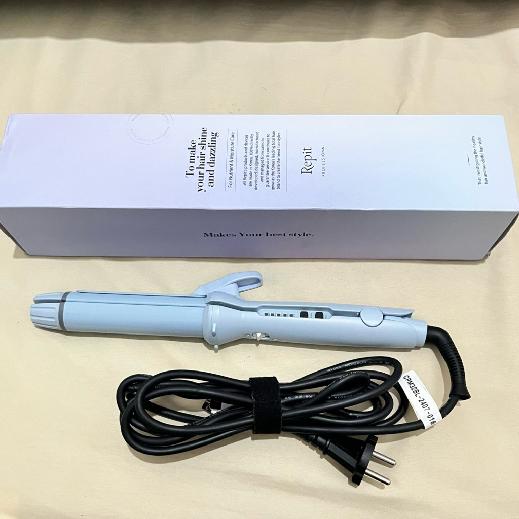 PRELOVED Repit Pengeriting dan Pelurus Rambut 2in1 Curl n Flat Powder Blue 32mm