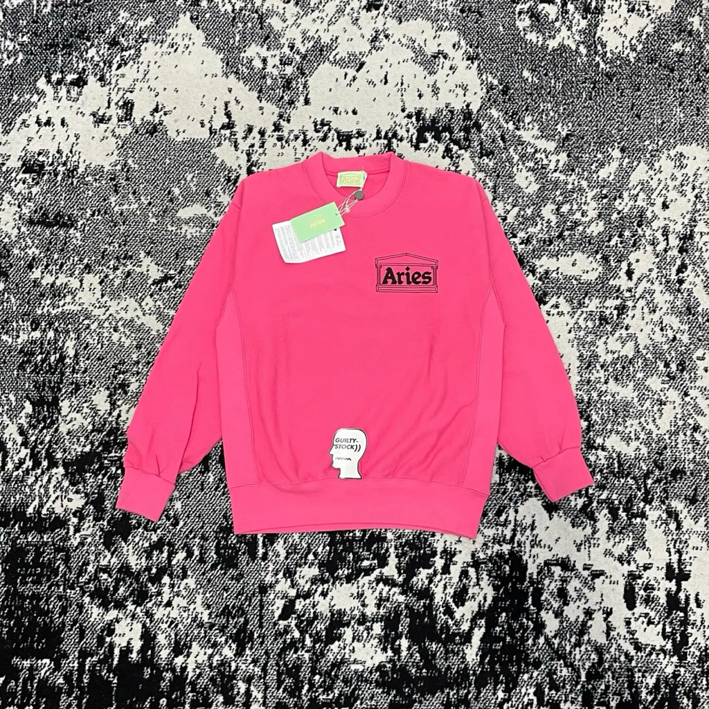 ARIES ARISE TEMPLE SWEATSHIRT PINK