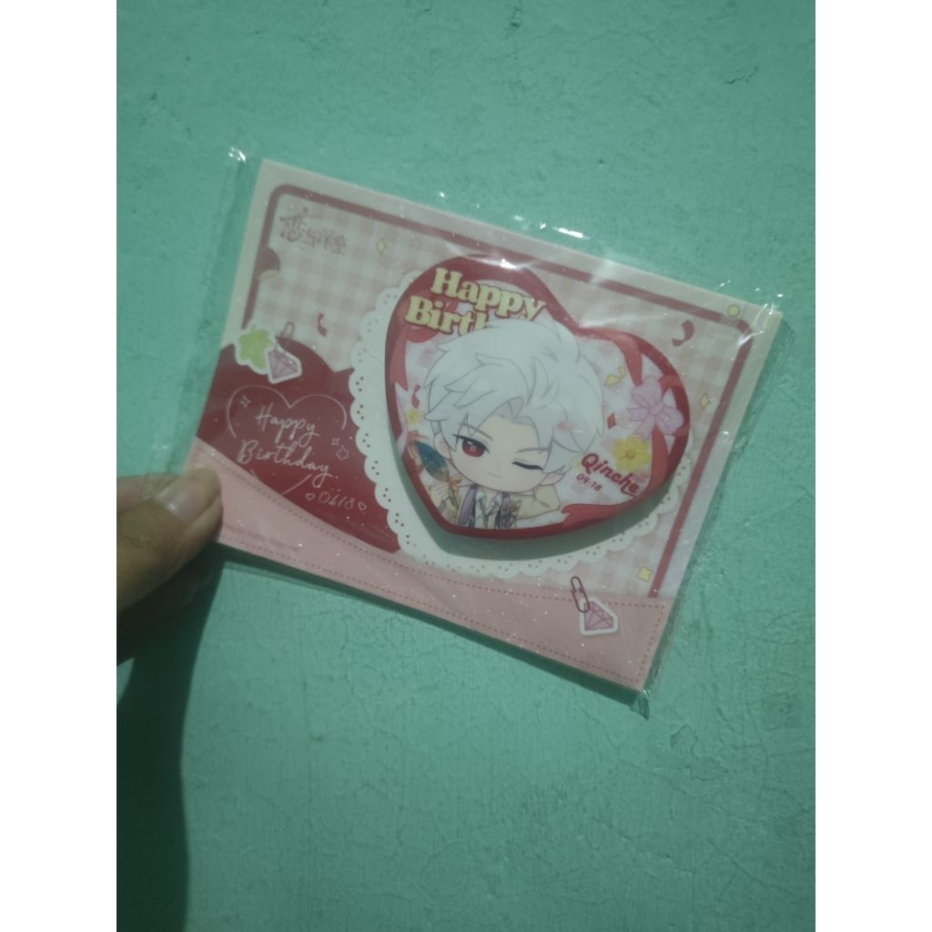 Love and deepspace birthday pin chibi