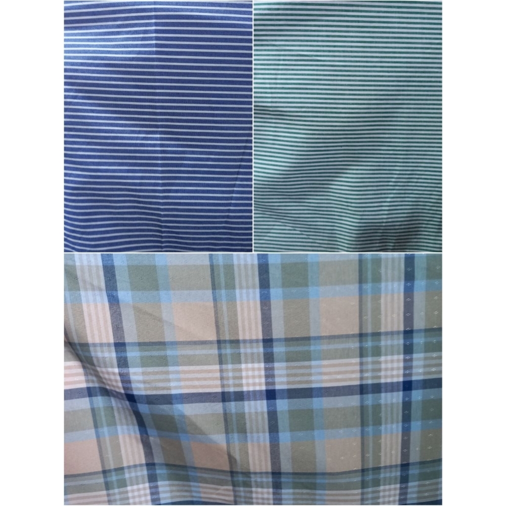 1/2 meter Kain Yarn Dyed | Bahan Yarn Dyed | Kain Meteran | Yarn Dyed Motif | Bahan Import