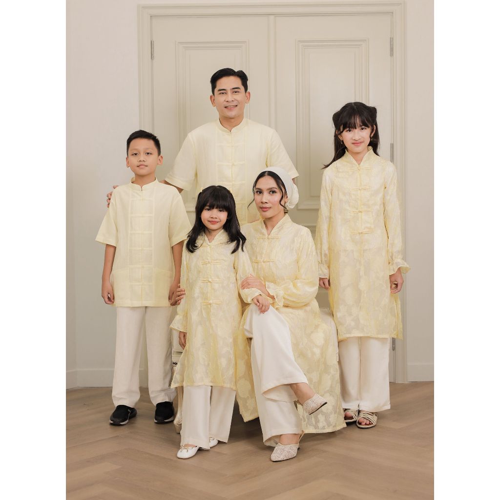 Mishya Amaira - Shafeeya Tunik & Saleem Kurta | Baju Sarimbit Lebaran 2026 | Tunik dan Koko Lebaran 