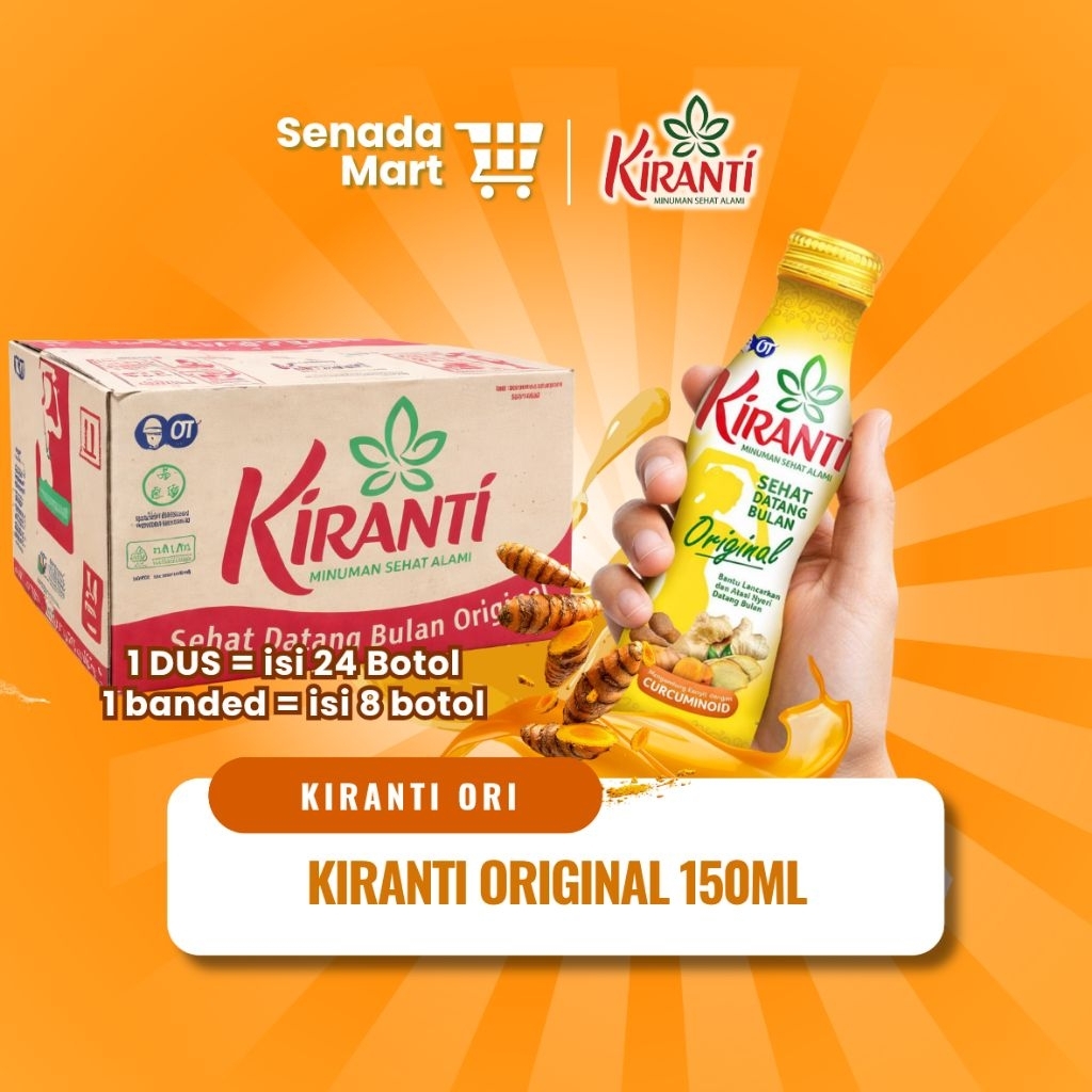 (1 DUS = 24 botol ) Kiranti Rasa Original 150ml Minuman Datang Bulan Murah