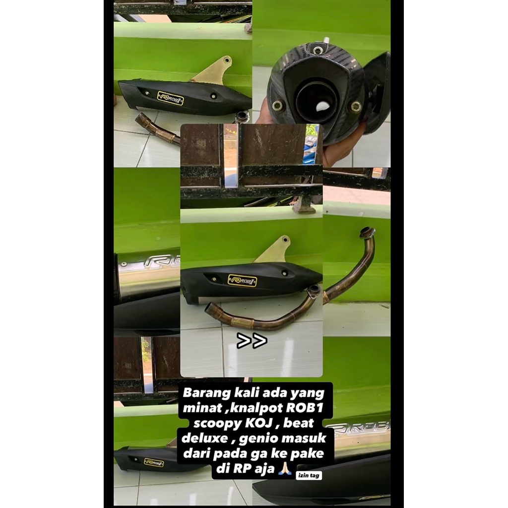 Knalpot Rob1 Scoppy koj,beat deluxe ,genio scoppy new /2020