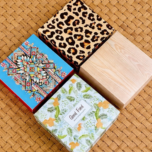 DUS NASI MOTIF UKURAN 20X20 | DUS NASI KOTAK MOTIF LEOPARD | DUS NASI KOTAK MOTIF SERAT KAYU | DUS N