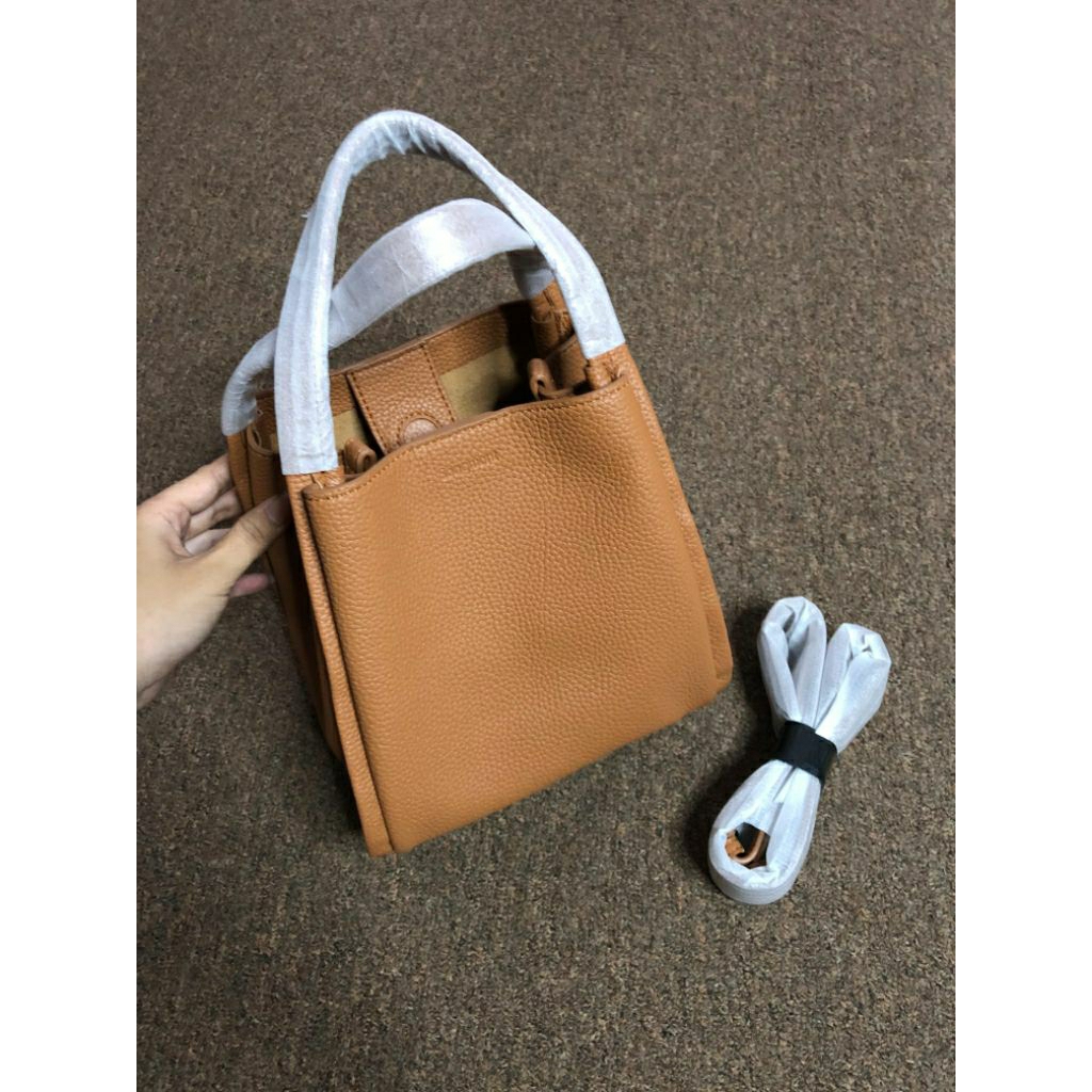 Tas selempang wanita warna Coklat dan Biru