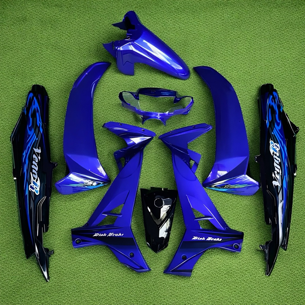 Cover Body Fullaet Halus vega R New Biru