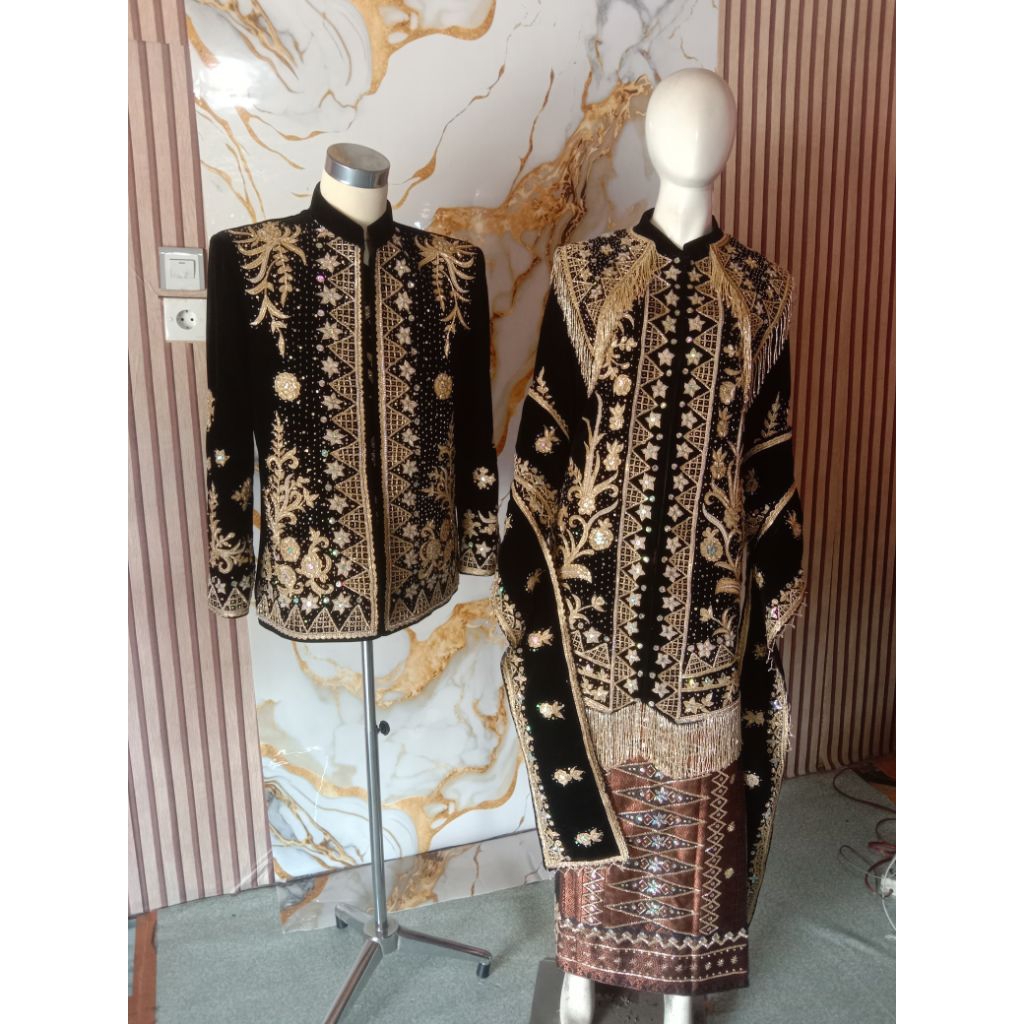 BAJU PENGANTIN ADAT MINANG PADANG FULL PAYET PREMIUM ni