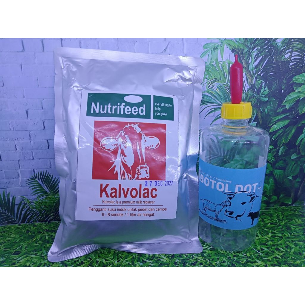 Susu KALVOLAC 500gr Penganti Susu Induk Sapi Kambing Buat Cempe Pedet dan Penggemuk Hewan Ternak