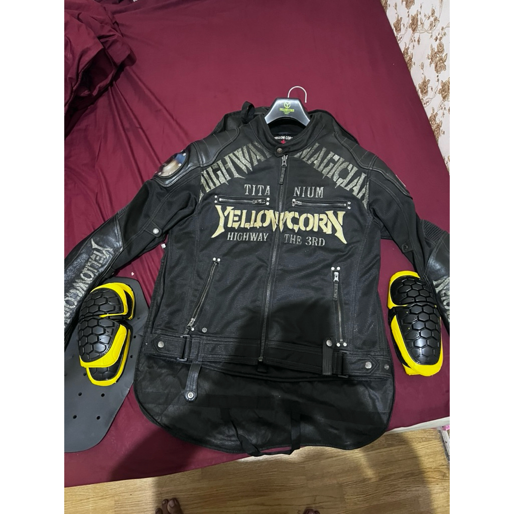 jaket touring yellow corn YC titanium YB-1109