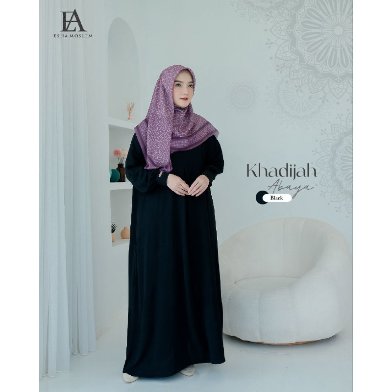 ESHA MOSLEM READY Gamis Abaya Khadijah Abaya Original by Esha Moslem GAMIS ABAYA CRINKLE