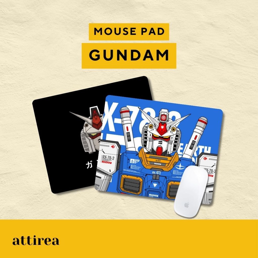 Mouse Pad Gundam | Alas Mousepad Premium Gaming Antislip Souvenir Hadiah Unik Lucu Kartun Anime