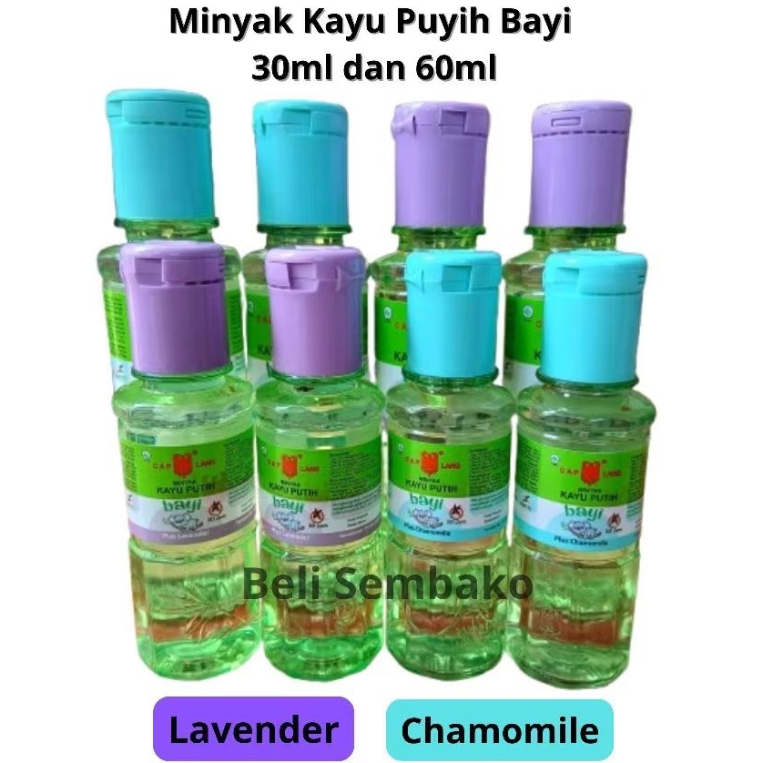 Minyak Kayu Putih Untuk Bayi Cap lang 60ml dan 30ml all Varian