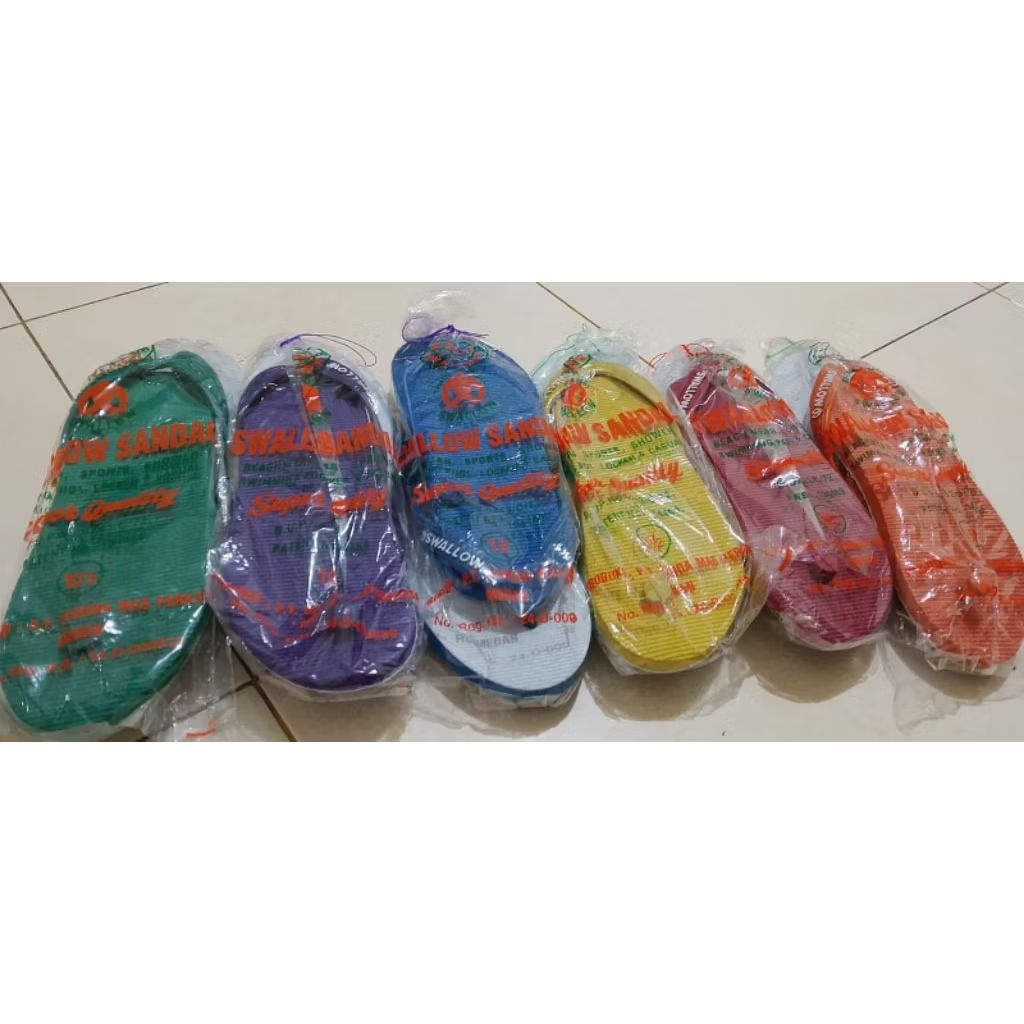 Sandal Jepit Swallow asli, Swallow putih jadul/sandal jepit SWALLOW warna seri