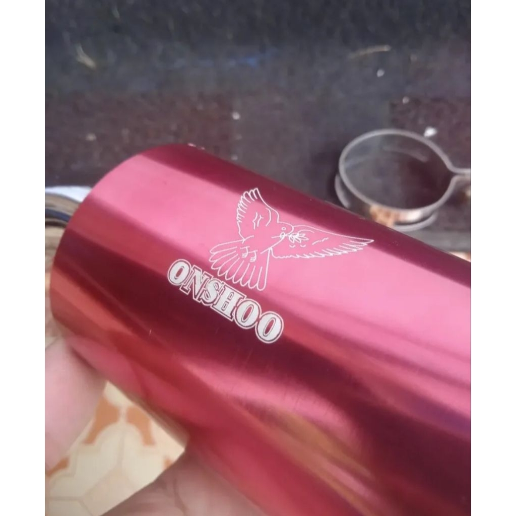 Silinder knalpot 2 Tak pendek original Onshoo Thailand