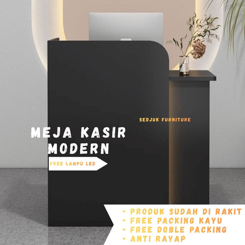 Meja kasir toko best seller minimalis serbaguna modern