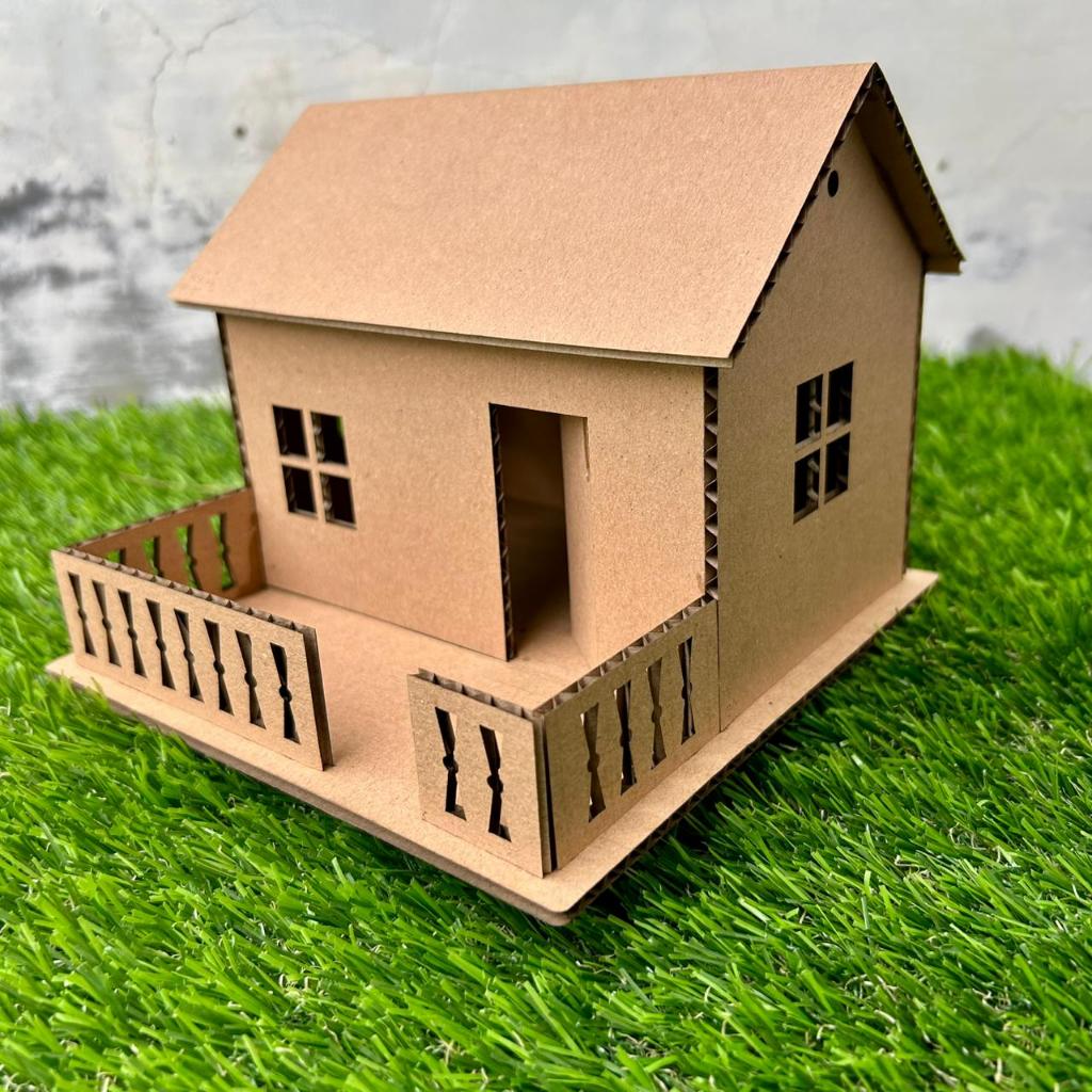 Prakarya Miniatur Rumah Dari Kardus / Miniatur Rumah Dari Kardus