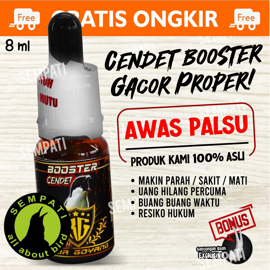 SEMPATI Booster Cendet Raja Goyang Rg Vitamin Burung Cendet Bentet Pentet Toet Vitamin Gacor Penggac