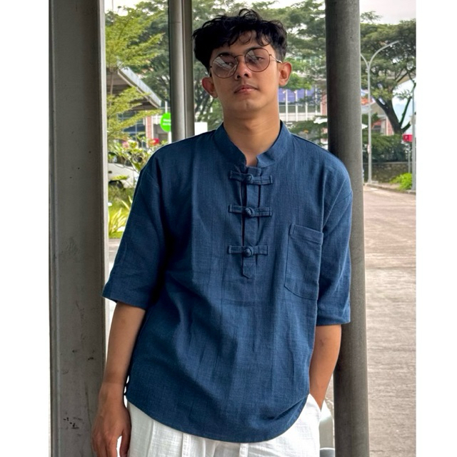 Folka Essentials Linen Shirt (Sora) | Kemeja Linen Pria