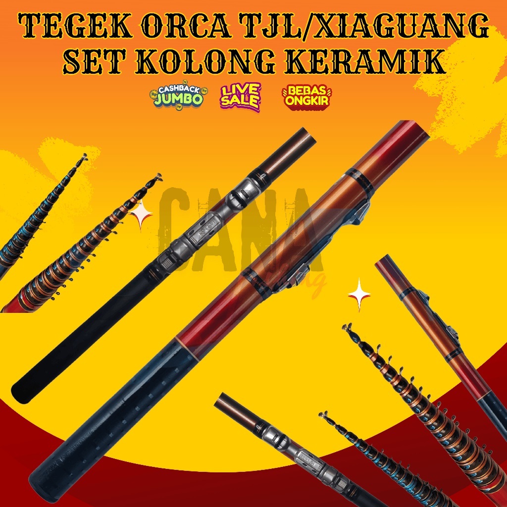Joran Tegek Orca TJL/XIAGUANG 270 300 360 450 Ringan Lentur