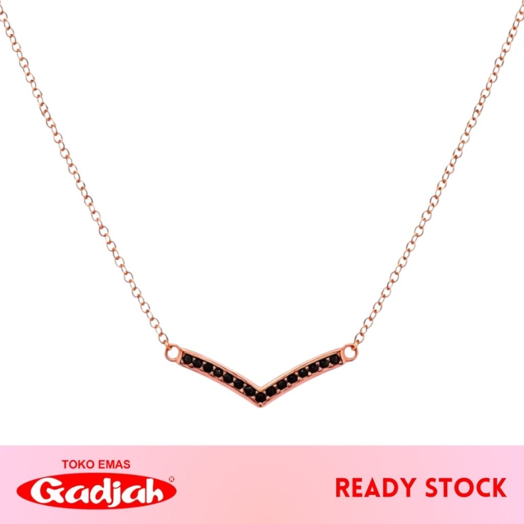 Kalung Emas New Fancy Aurel Mungil List Samping - Toko Emas Gadjah