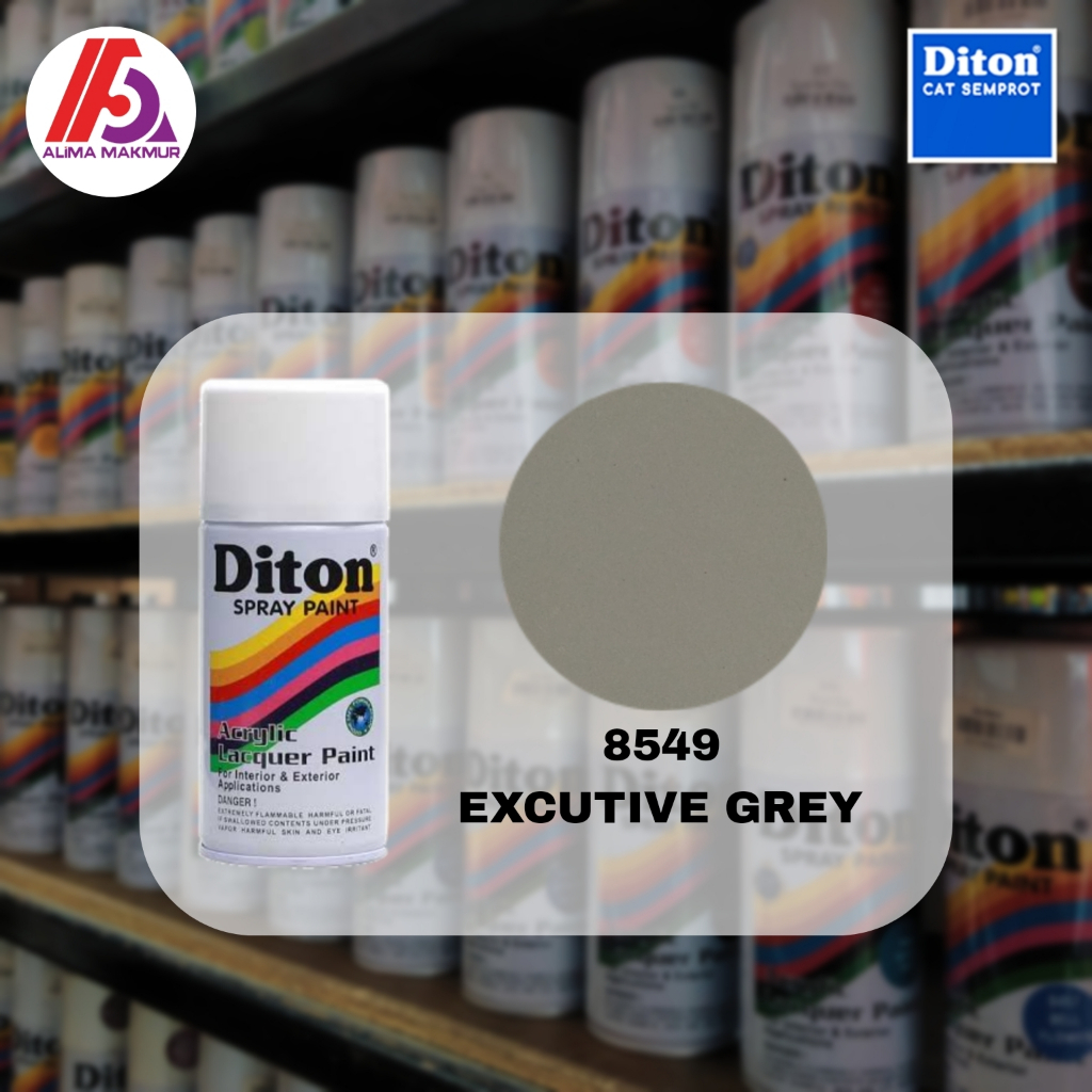 Diton Acrylic 8459 Excutive Grey 300cc / Pilok Diton Abu / Pilok Diton Grey 8459