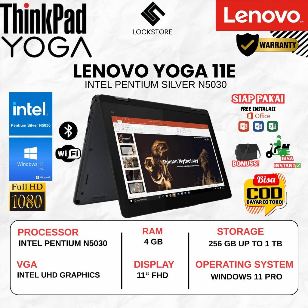 Lenovo Yoga 11E Intel Pentium Silver N5030 | RAM 4GB | SSD 1TB | 11 Inch | Windows 11 Pro | Full HD 