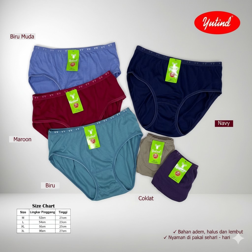 CD Yutind Midi Baru (5A562) Warna Warni Random