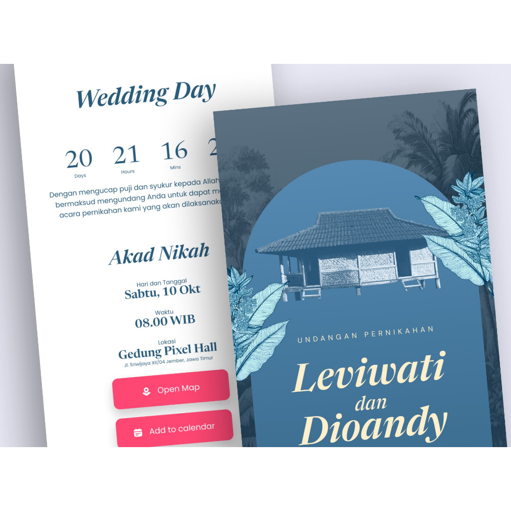 Undangan Digital Website Pernikahan Tema Adat Sunda Premium
