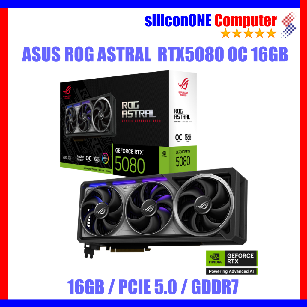 ASUS ROG ASTRAL RTX 5080 16GB OC RTX5080 O16G GAMING