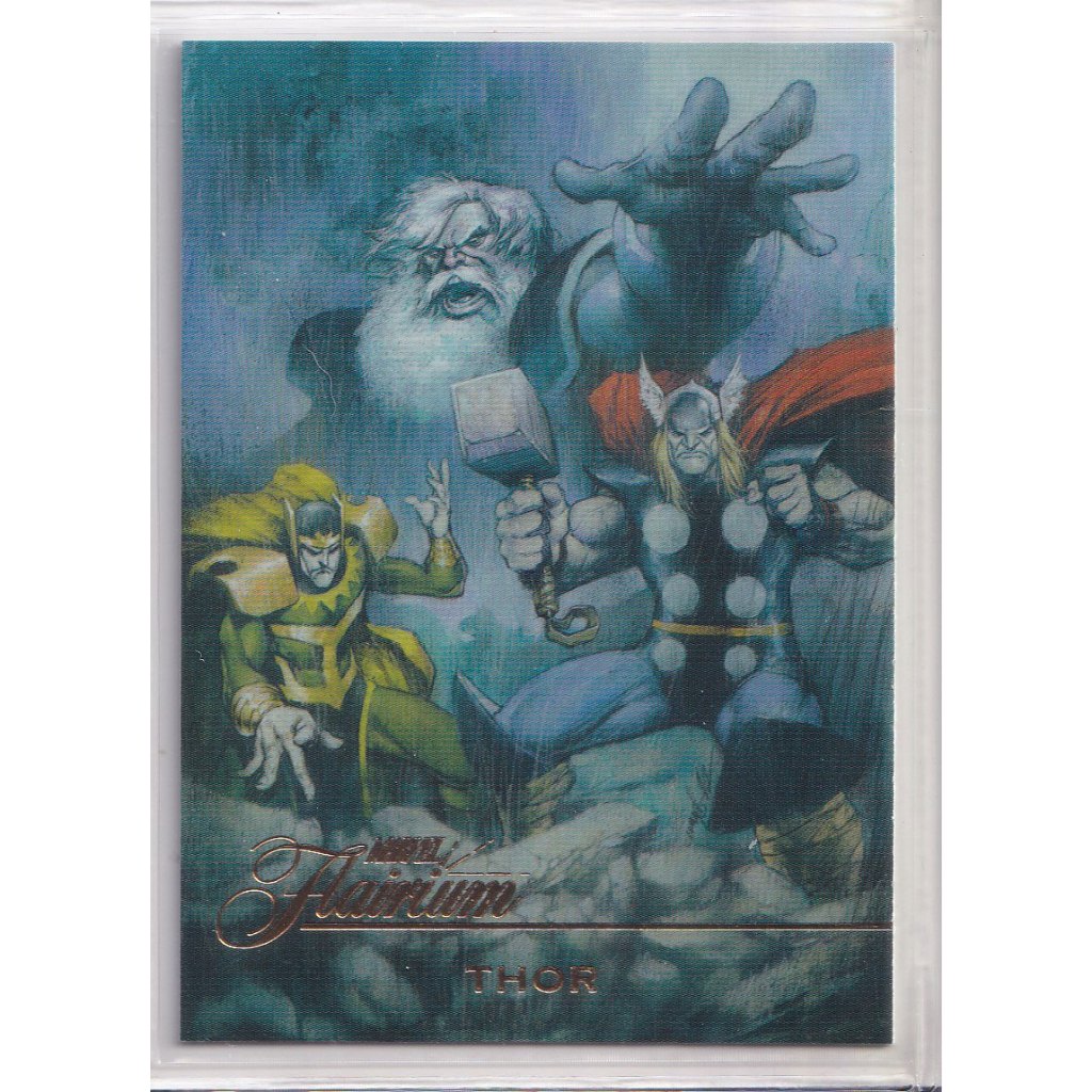 2023 Flair Marvel Flairium #FT-18 Level 2 Thor