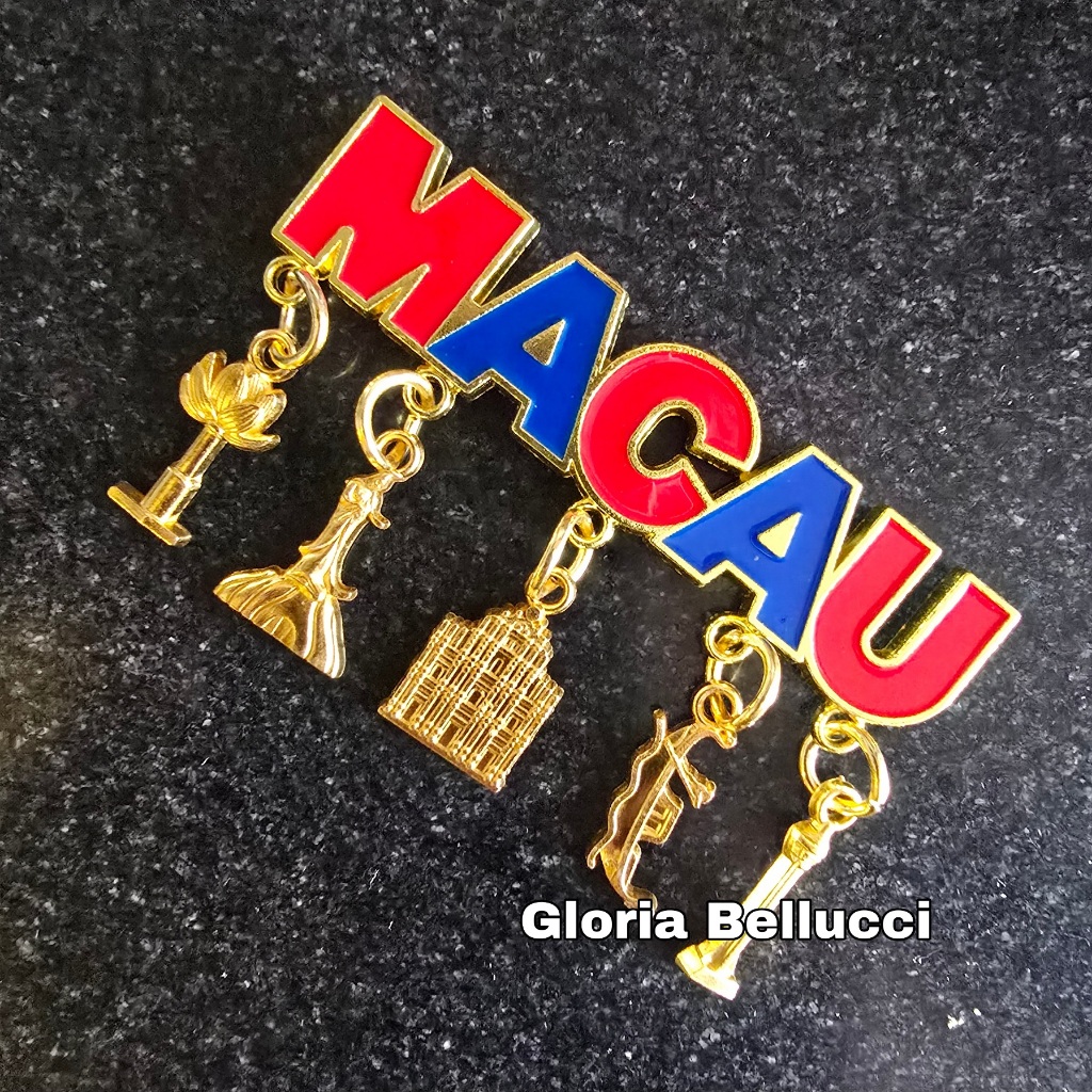 tempelan kulkas magnet macau cina souvenir oleh2 negara macao china hong kong