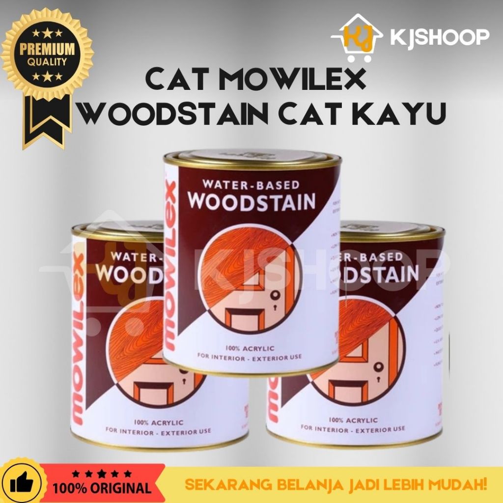Cat Mowilex Woodstain/Cat Politur Mowilex Woodstain/Cat Kayu Waterbase