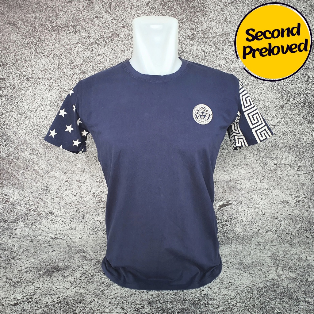 Baju Kaos VERSACE - Size S / Lebar 48 cm - Original - Second