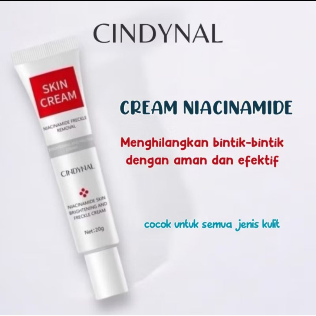 HS BPOM CINDYNAL SKIN CREAM WHITENING FRECKLE REMOVING CREAM / CREAM PENGHILANG kerutan di wajah