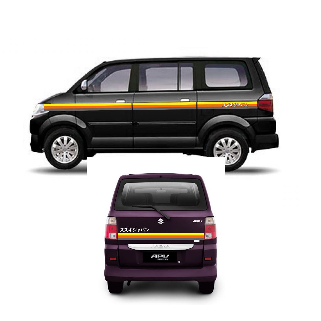 CUTTING STICKER MOBIL suzuki APV CUSTOM GARIS MINIMALIS