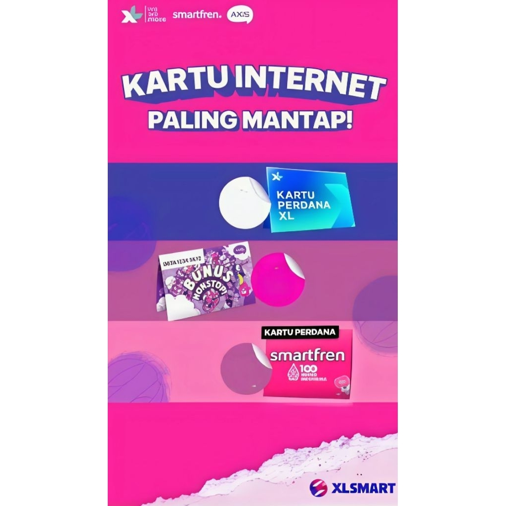 kartu perdana kosongan. xl, axis, smartfren