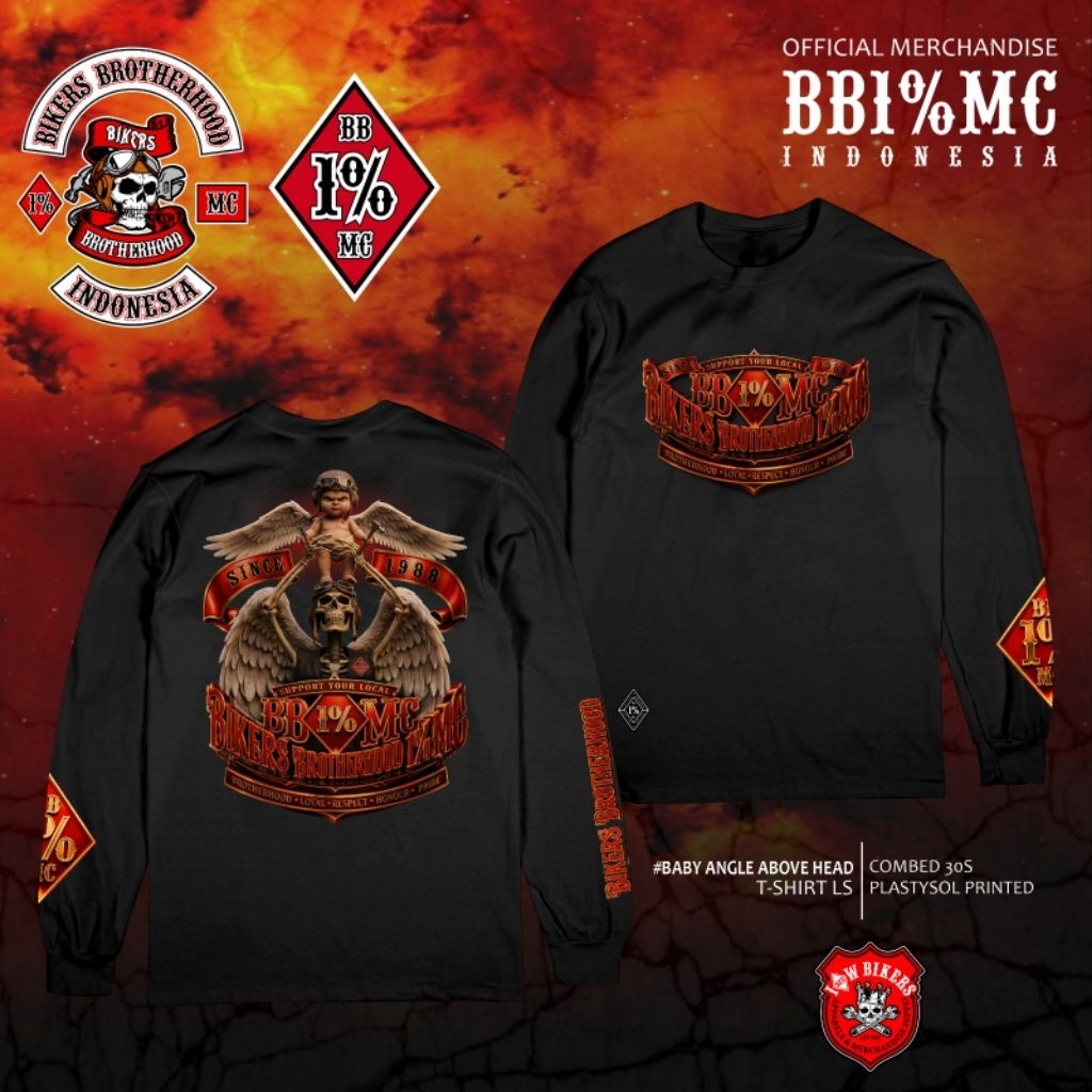 kaos panjang Bikers Brotherhood 1% MC (03)