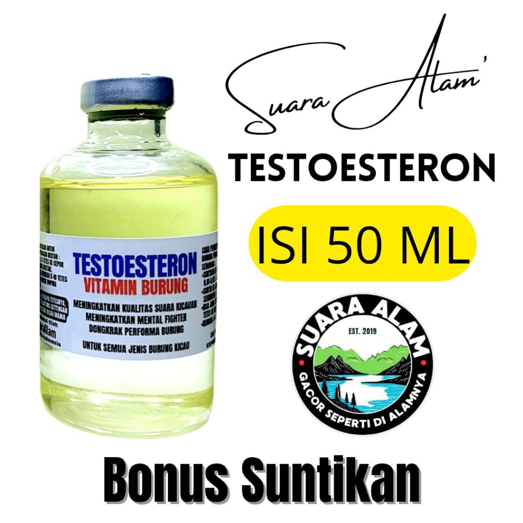Testosterone 50 ML Vitamin Burung Hormon Burung Testohormon