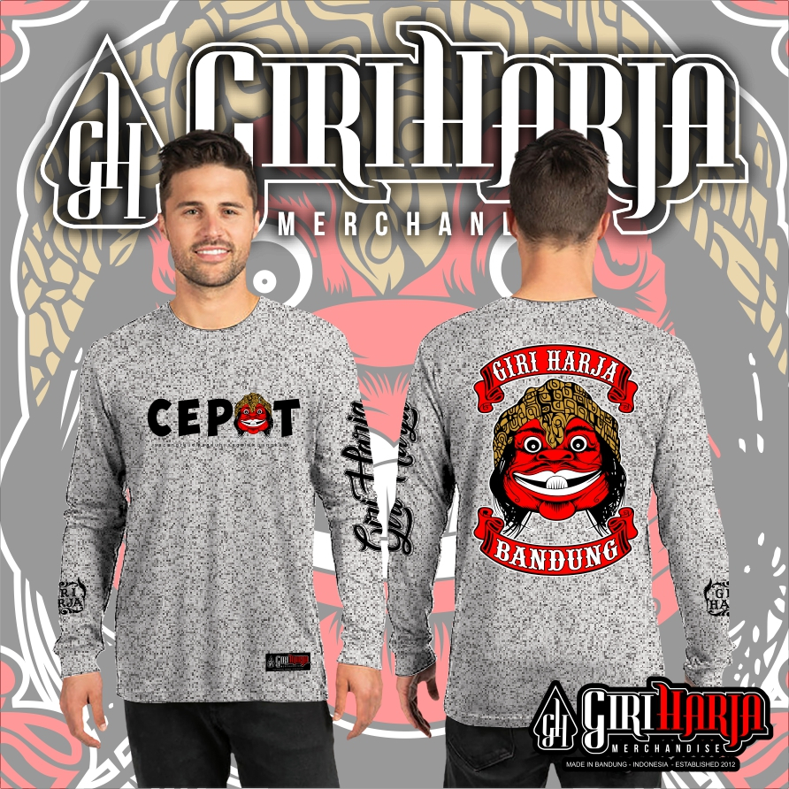 Kaos wayang golek Cepot / kaos Giri Harja / Kaos distro/ kaos tangan panjang