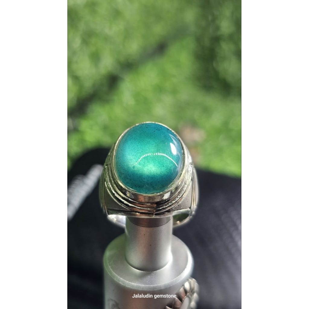 batu bacan biru kehijauan super+ BONUS